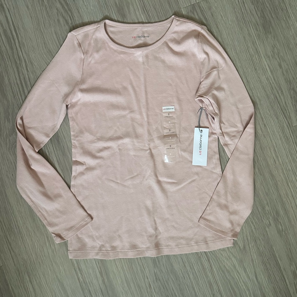 Liz Claiborne  Pink Long Sleeve Top
